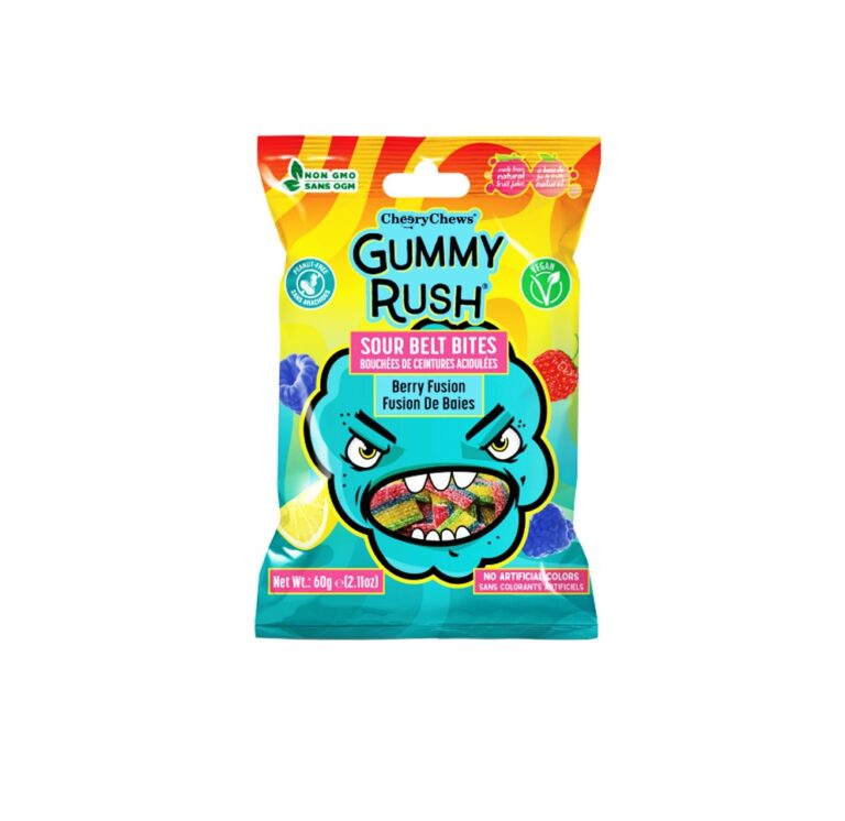 Gummy Rush Sour Belt Bites Berry Fusion