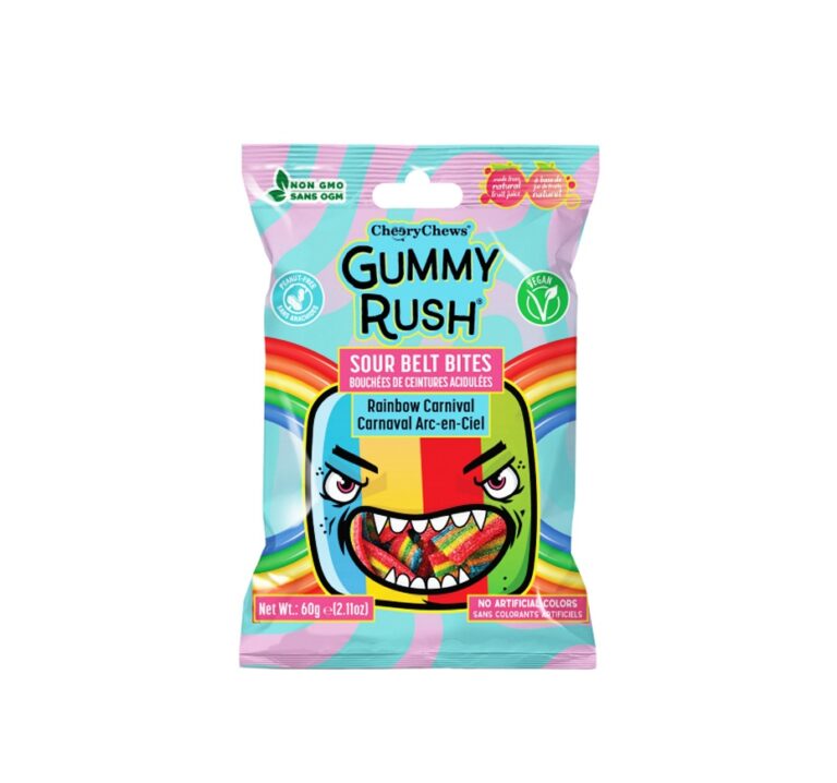 Gummy Rush Sour Belt Bites Rainbow Carnival