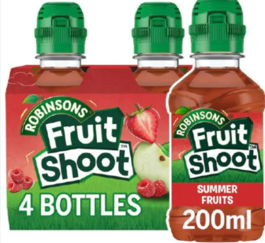 fruit shoot summer fruits 200ml 4 pack (pre order)