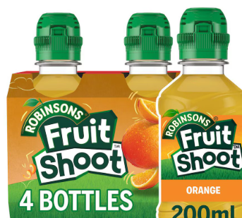 fruit shoot orange 200ml 4 pack (pre order)