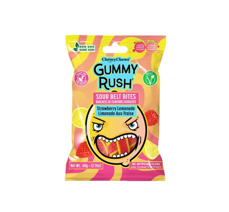 Gummy Rush Sour Belt Bites Strawberry Lemonades