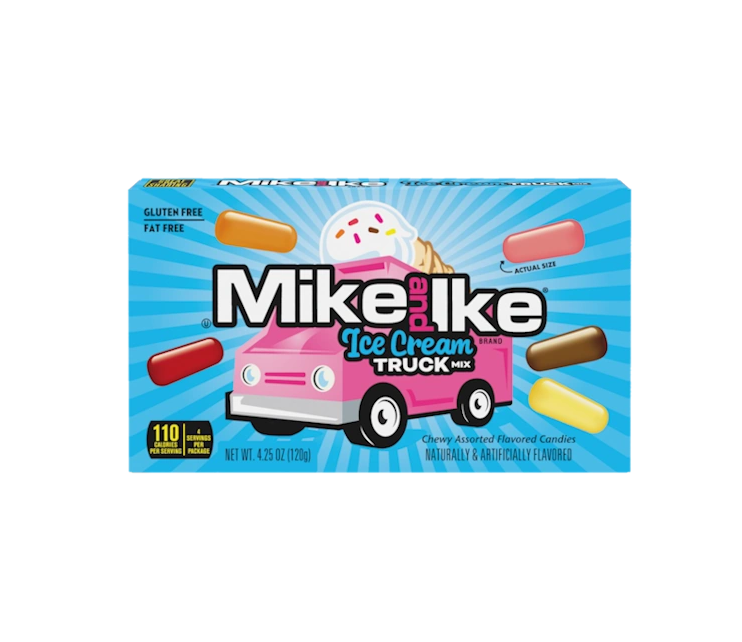Mike & Ike Ice Cream Truck Mix Candy 12x4.25oz